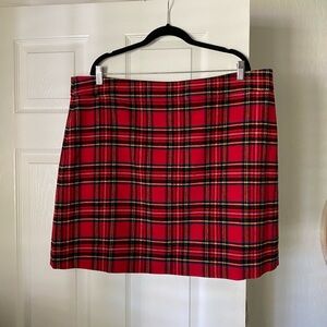 NWT J. Crew Plaid mini skirt